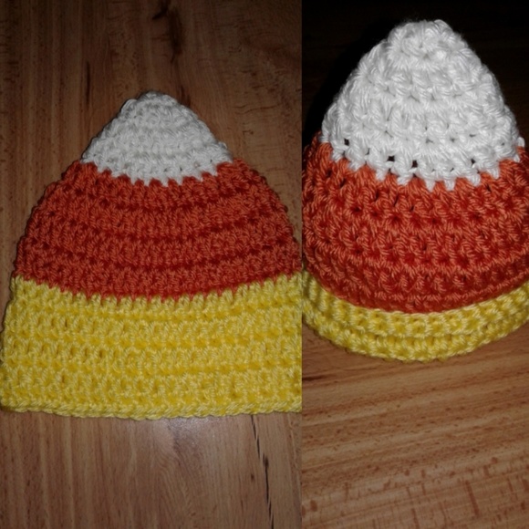 candy corn baby hat